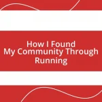 How I Found My Community Through Running