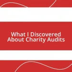 What I Discovered About Charity Audits